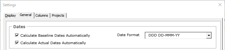 Gantt Date Calculations