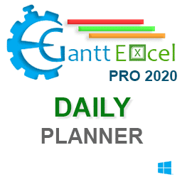 Gantt Excel Pro Daily Planner Version