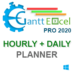 Gantt Excel Pro Hourly Daily Planner Version