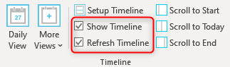 Show Timeline Refresh Timeline
