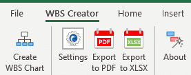 WBS Creator for Gantt Excel